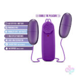 Blush Novelties Sex Toys - B Yours Double Pop Eggs - Plum