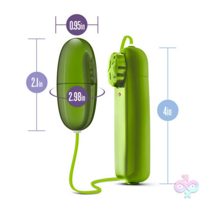 B Yours Power Bullet green wired remote bullet vibrator by Blush