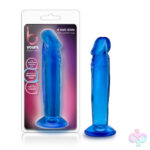 Blush Novelties Sex Toys - B Yours - Sweet n' Small 6 Inch Dildo With Suction Cup - Blue