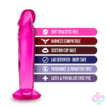Blush Novelties Sex Toys - B Yours - Sweet n' Small 6 Inch Dildo With Suction Cup - Pink