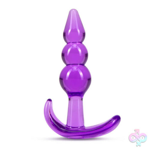 Blush Novelties Sex Toys - B Yours - Triple Bead Anal Plug - Purple