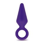 Candy Rimmer Medium Purple tapered anal plug by Blush — phthalate-free silicone beginner plug