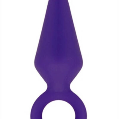 Candy Rimmer Medium Purple tapered anal plug by Blush — phthalate-free silicone beginner plug