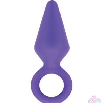 Candy Rimmer Purple tapered anal plug by Blush — phthalate-free waterproof silicone