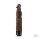 Blush Novelties Sex Toys - Dr. Skin - Cock Vibe 1 - 9 Inch Vibrating Cock -  Chocolate
