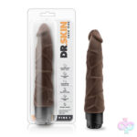 Blush Novelties Sex Toys - Dr. Skin - Cock Vibe 1 - 9 Inch Vibrating Cock -  Chocolate