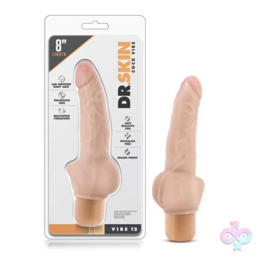 Blush Novelties Sex Toys - Dr. Skin - Cock Vibe #12 - Beige