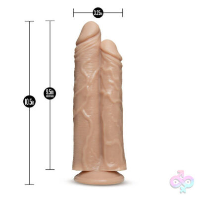 Blush Novelties Sex Toys - Dr. Skin - Double Trouble - Double Shaft Dildo -  Vanilla