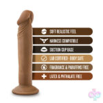 Blush Novelties Sex Toys - Dr. Skin  -  Dr. Small  -  6  Inch  Dildo  - Mocha