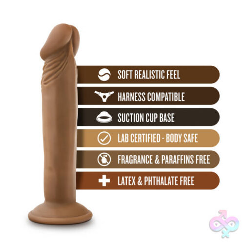 Blush Novelties Sex Toys - Dr. Skin  -  Dr. Small  -  6  Inch  Dildo  - Mocha