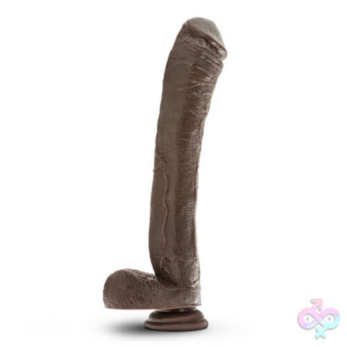 Blush Novelties Sex Toys - Dr. Skin Mr. Ed 13" Dildo With Suction Cup -  Chocolate