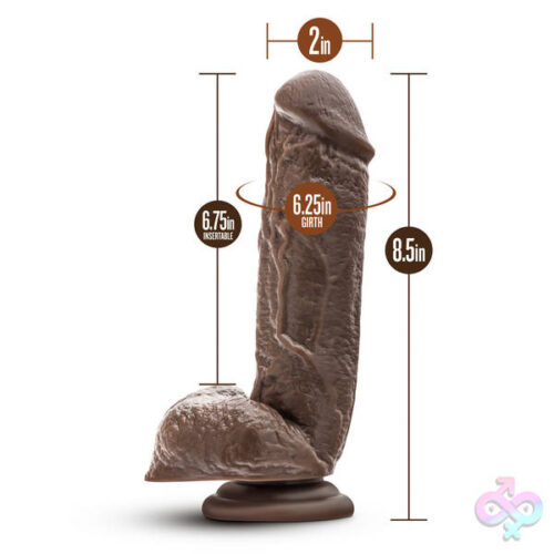Blush Novelties Sex Toys - Dr. Skin - Mr. Magic - 9 Inch Dildo - Chocolate