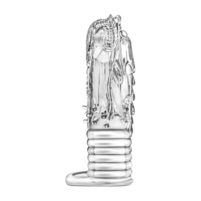 Enter the Dragon Clear Textured Penis Extension Sleeve by Blush