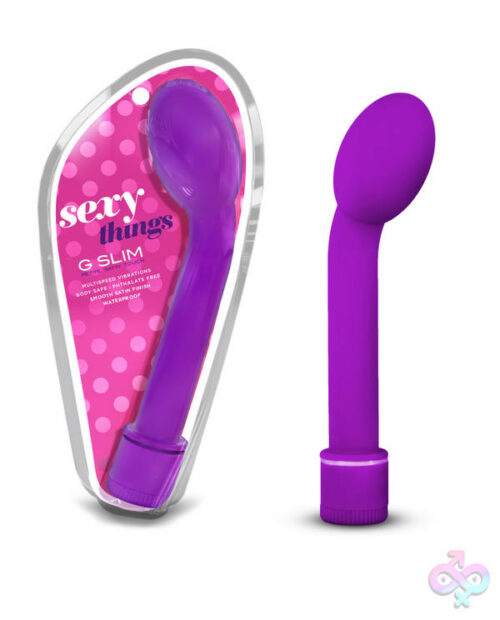 Slim Petite G Spot Vibrator — Blush Novelties G-Slim Petite Satin Touch In Purple Bl-33311