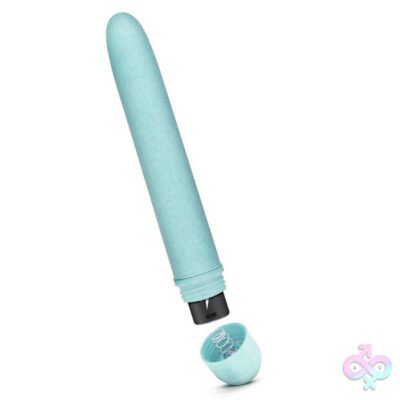 Gaia Eco vibrator in green by Blush — slim biodegradable small vibrator