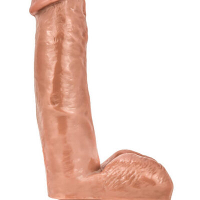 Coverboy Kingpin Latin realistic dildo with suction cup base by Blush, beige, 7 inches