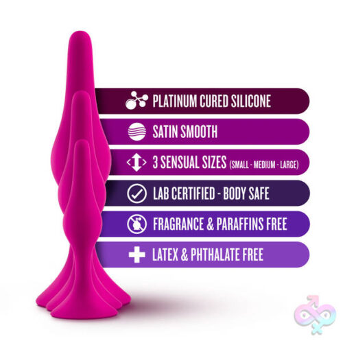 Blush Novelties Sex Toys - Luxe - Beginner Plug Kit - Pink