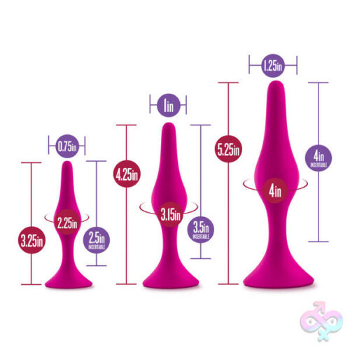 Blush Novelties Sex Toys - Luxe - Beginner Plug Kit - Pink