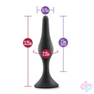 Blush Novelties Sex Toys - Luxe - Beginner Plug Small - Black