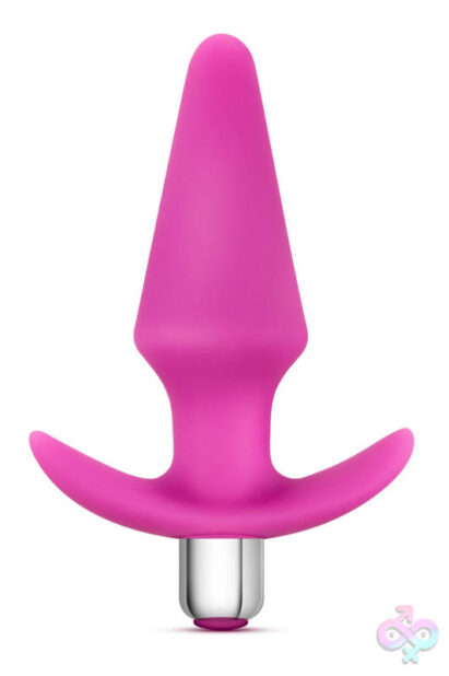 Luxe Discover vibrating anal plug in black silicone by Blush Novelties