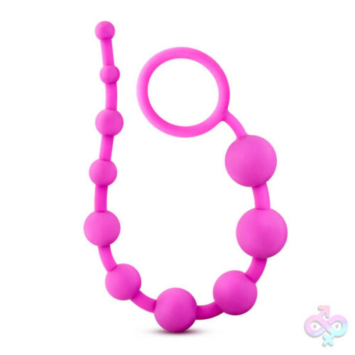 Blush Novelties Sex Toys - Luxe Silicone 10 Beads - Fuchsia