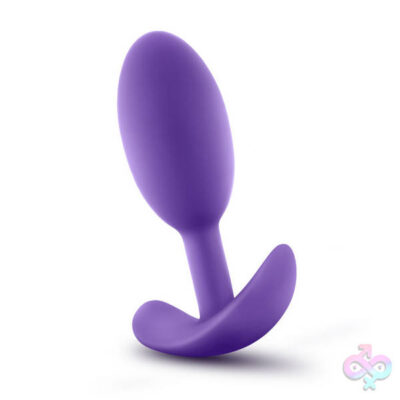 Luxe Wearable Vibra Slim Plug Medium Purple by Blush — beginner vibrating anal plug