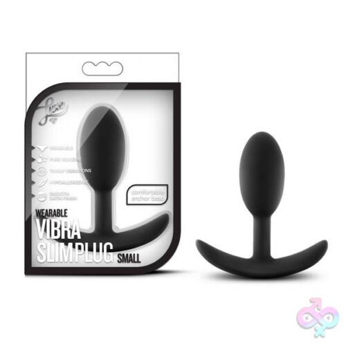 Blush Novelties Sex Toys - Luxe - Wearable Vibra Slim Plug - Small - Black