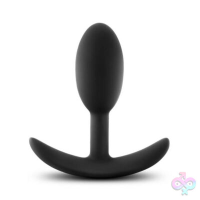 Luxe Wearable Vibra Slim Plug Small Black by Blush — beginner vibrating anal plug