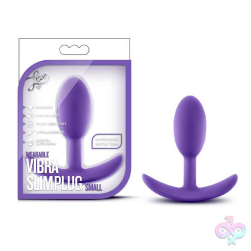 Blush Novelties Sex Toys - Luxe - Wearable Vibra Slim Plug - Small - Purple