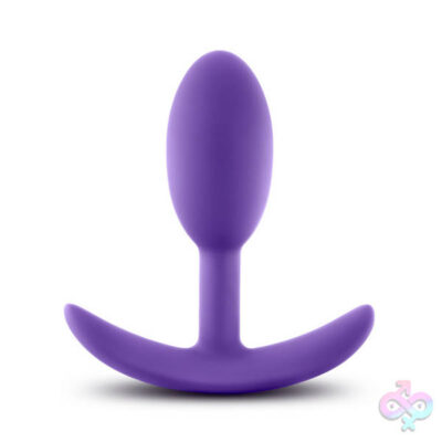 Luxe Wearable Vibra Slim Plug Small Purple by Blush — beginner vibrating anal plug