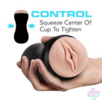 Blush Novelties Sex Toys - M for Men - Soft and Wet - Pussy With Pleasure Orbs - Self Lubricating Stroker Cup - Vanilla