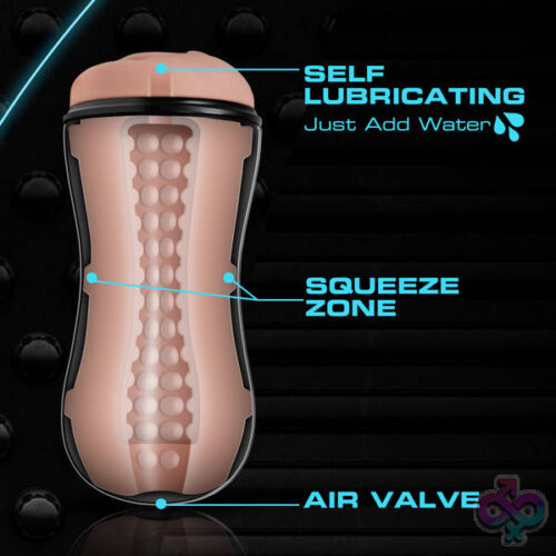 Blush Novelties Sex Toys - M for Men - Soft and Wet - Pussy With Pleasure Orbs - Self Lubricating Stroker Cup - Vanilla