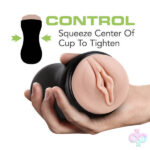 Blush Novelties Sex Toys - M for Men - Soft and Wet - Pussy With Pleasure Ridges - Self Lubricating Stroker Cup - Vanilla