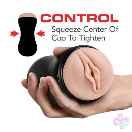 Blush Novelties Sex Toys - M For Men - Soft And Wet - Pussy With Pleasure Ridges And Orbs - Self Lubricating Stroker Cup - Vanilla