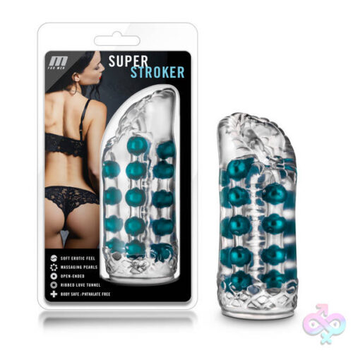 Blush Novelties Sex Toys - M for Men Super Stroker - Clear