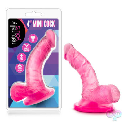Blush Novelties Sex Toys - Naturally Yours - 4 Inch Mini Cock - Pink