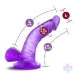 Blush Novelties Sex Toys - Naturally Yours - 4 Inch Mini Cock - Purple
