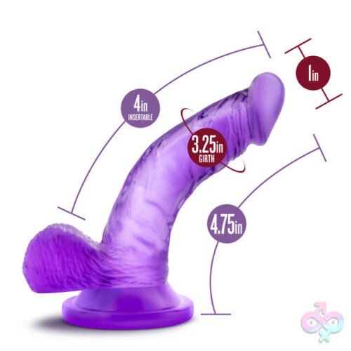 Blush Novelties Sex Toys - Naturally Yours - 4 Inch Mini Cock - Purple