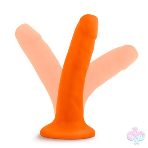 Blush Novelties Sex Toys - Neo - 5.5 Inch Dual Density Cock - Neon Orange