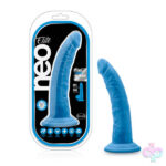 Blush Novelties Sex Toys - Neo Elite - 7.5 Inch Silicone Dual Density Cock - Neon Blue