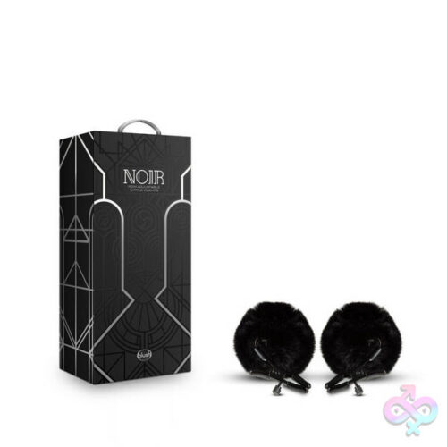 Blush Novelties Sex Toys - Noir - Pom Adjustable Nipple Clamps - Black