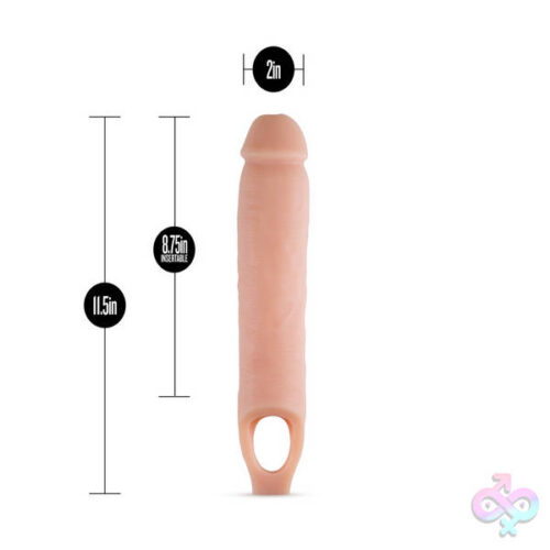 Blush Novelties Sex Toys - Performance - 11.5 Inch Cock Sheath Penis Extender - Vanilla