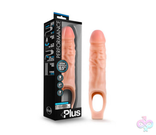 Blush Novelties Sex Toys - Performance Plus - 9 Inch Silicone Cock Sheath  Penis Extender - Vanilla