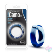 Blush Novelties Sex Toys - Performance - Silicone Camo Cock Ring - Blue  Camoflauge