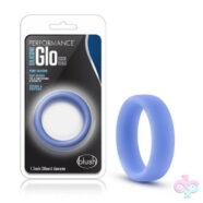 Blush Novelties Sex Toys - Performance - Silicone Glo Cock Ring - Blue Glow