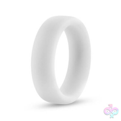 Performance Silicone Glo Cock Ring by Blush in blue-glow finish