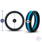 Blush Novelties Sex Toys - Performance - Silicone Go Pro Cock Ring -  Black/blue/black