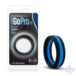 Blush Novelties Sex Toys - Performance - Silicone Go Pro Cock Ring -  Black/blue/black
