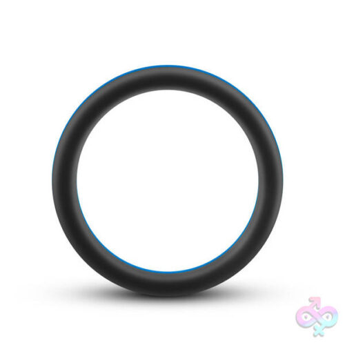 Blush Novelties Sex Toys - Performance - Silicone Go Pro Cock Ring -  Black/blue/black