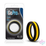 Blush Novelties Sex Toys - Performance - Silicone Go Pro Cock Ring -  Black/gold/black